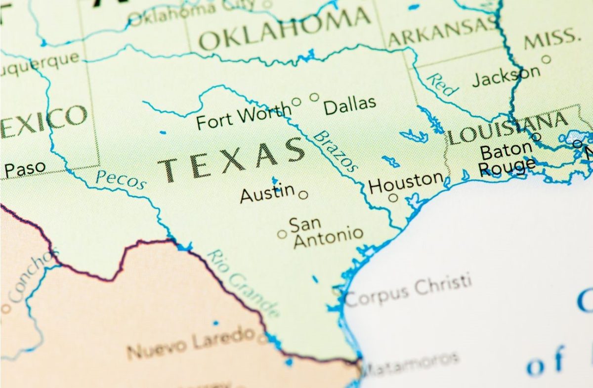 Texas map Image
