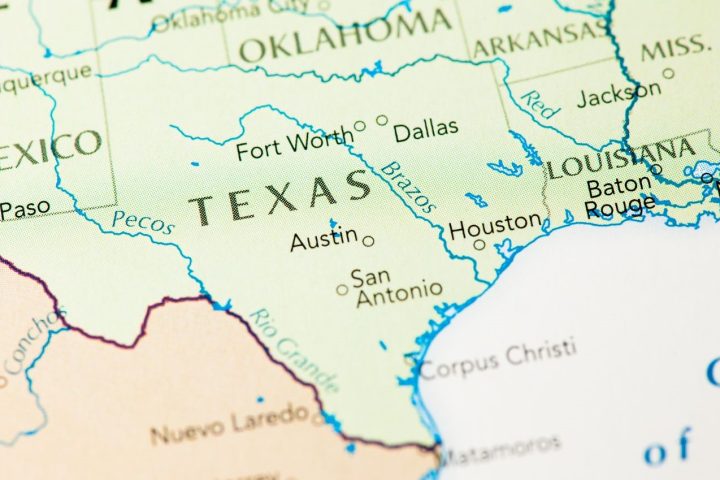 Texas map Image